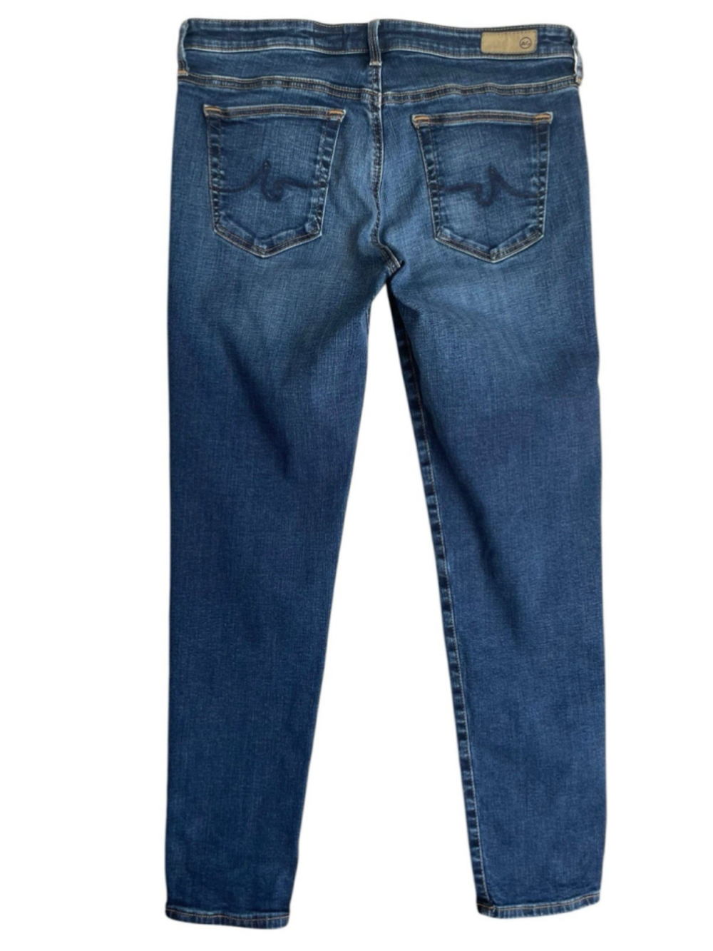 AG Adriano Goldschmied Stevie Ankle Jeans 30 Slim Straight Medium Wash Stretch - Picture 5 of 10